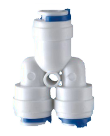 Тройник одноосевой 1/4х1/4х3/8 (трубка/трубка/трубка)