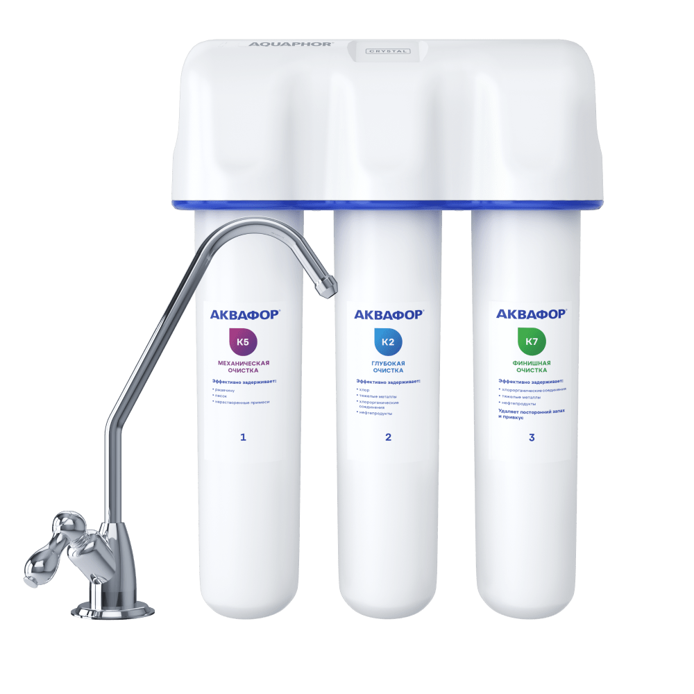 Водоочиститель Аквафор модель Кристалл А (3 шт/кор)