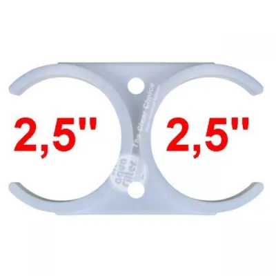 Крепление  двойное 2,5"х2,5 clip