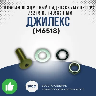 Клапан воздушный гидроаккумулятора I/6215 D. 14,5х21 mm в сборе