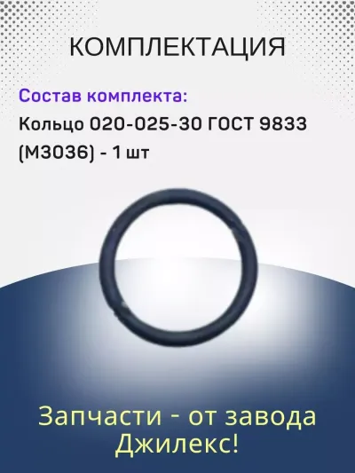 Кольцо 020-025-30 ГОСТ9833-73(3х19,5)