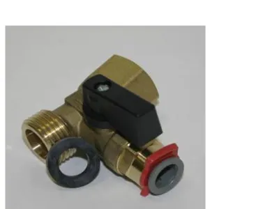 Тройник с шар.клапаном 1/2"х1/2"х3/8"(DWM 70.101.102)