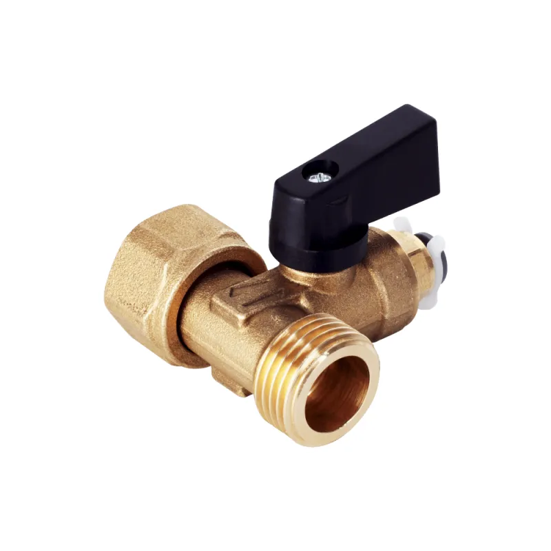 Тройник с шаровым клапаном 1/2"х1/2"х1/4"(узел подключения к водопроводу)
