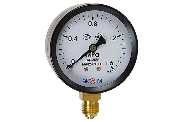 Манометр MDA 63/6 - 1/4", радиальный