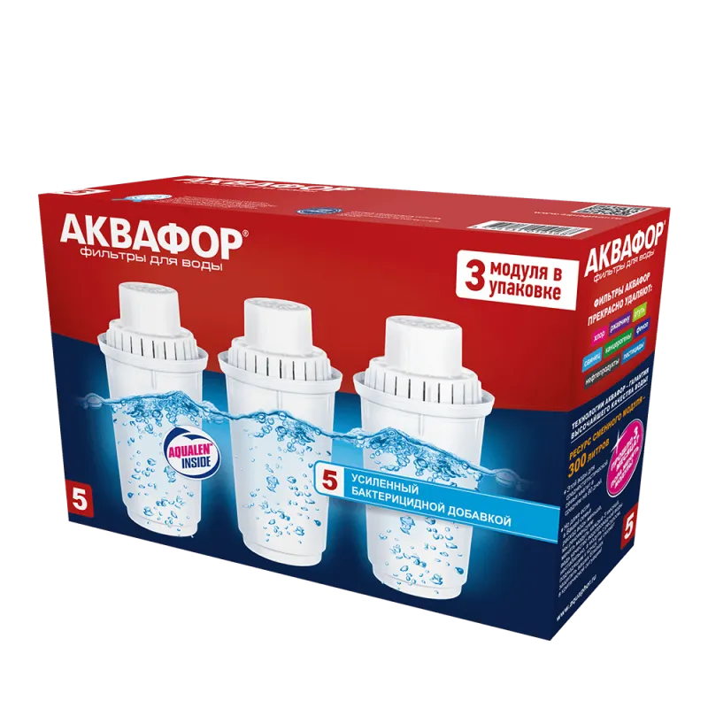Комплект модулей сменных фильтрующих Аквафор В5 ( 3 шт)