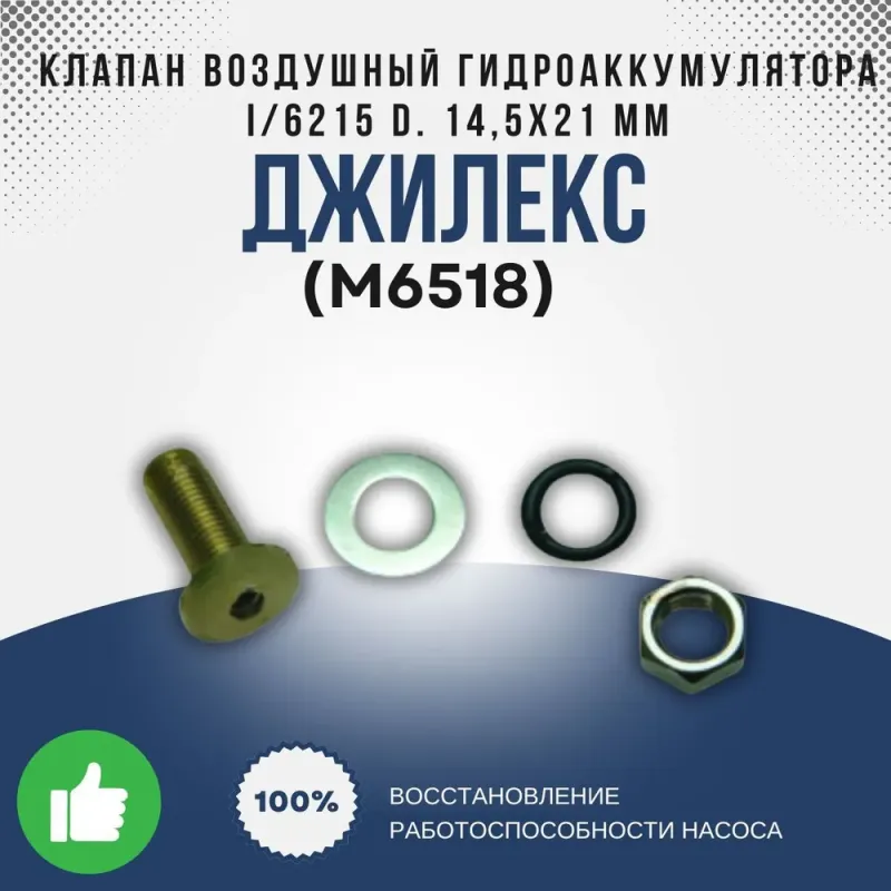 Клапан воздушный гидроаккумулятора I/6215 D. 14,5х21 mm в сборе